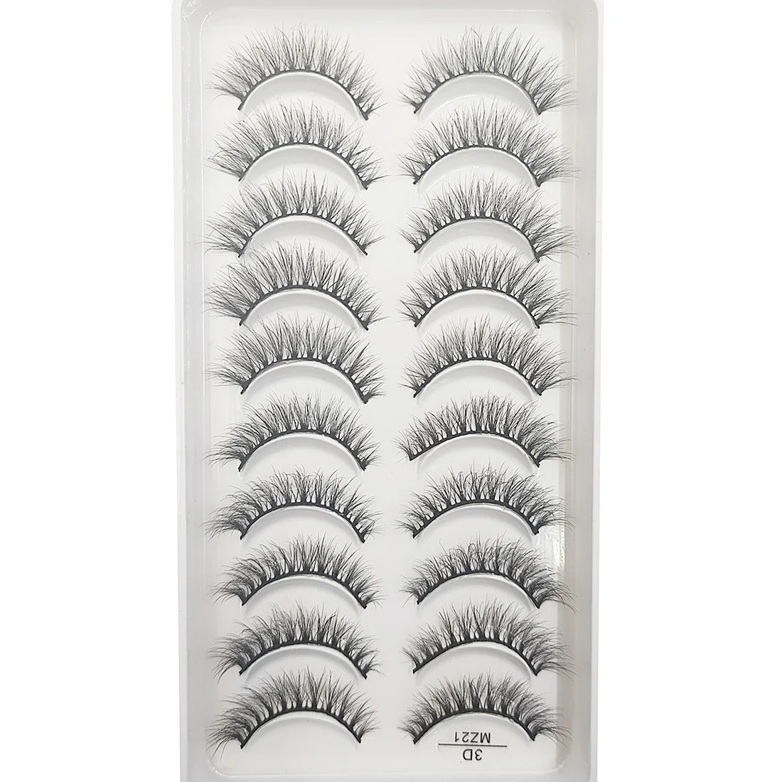 20 Style 10 Pairs Natural 3d Mink Lashes Soft False Eyelashes Cross Messy Dense Eye Lashes Extension Makeup Faux Cils Maquillaje