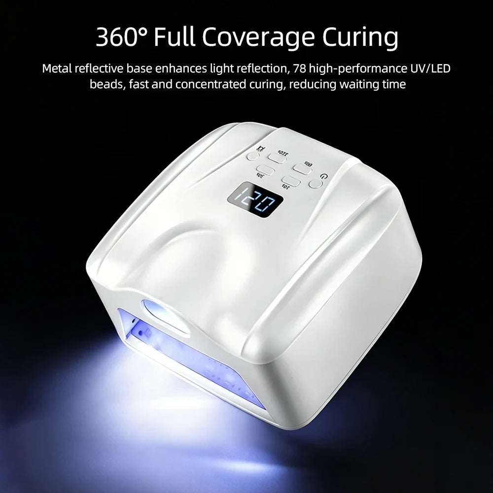 Dual Nail Lamp Single Toe Single Finger Gel Nail Curing Lamp Full Hand Fast Drying LED Light Nail Dryer Auto Sensor Dual Lamp