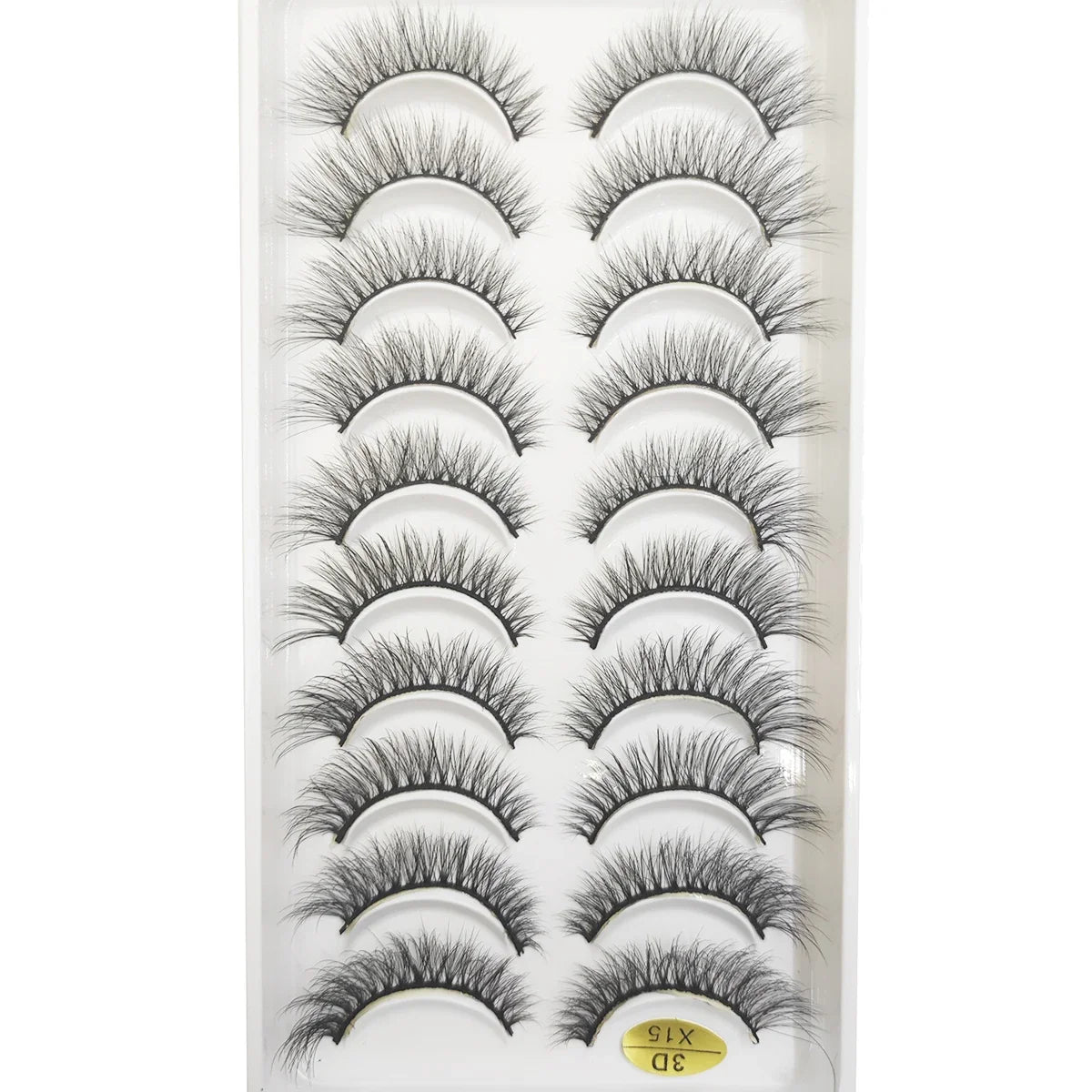 20 Style 10 Pairs Natural 3d Mink Lashes Soft False Eyelashes Cross Messy Dense Eye Lashes Extension Makeup Faux Cils Maquillaje
