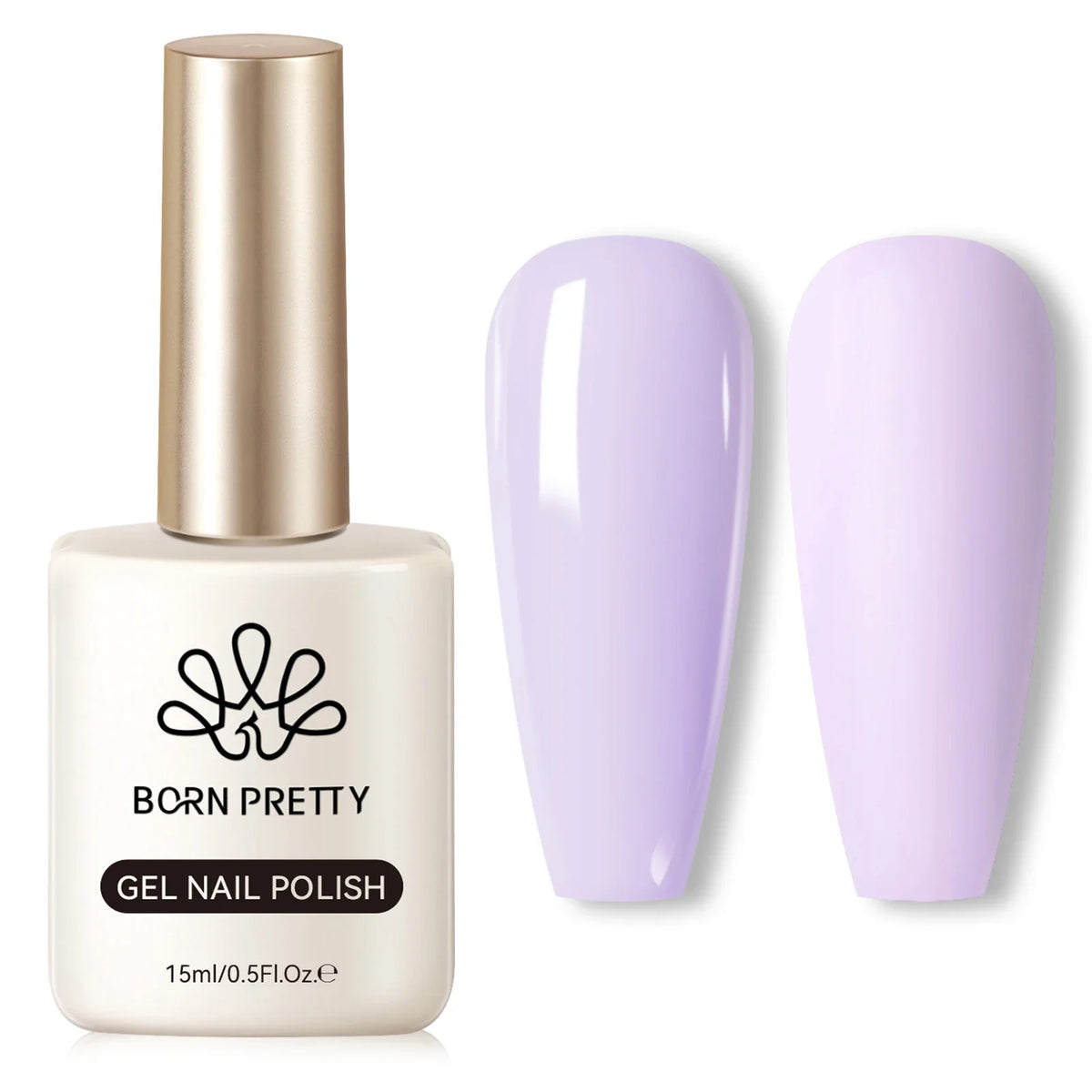 BORN PRETTY 15ml Nail Gel Polish Glitter Gorgeous Full Coverage Soak Off UV LED French Nail Art Jelly Nude Pink Varnish