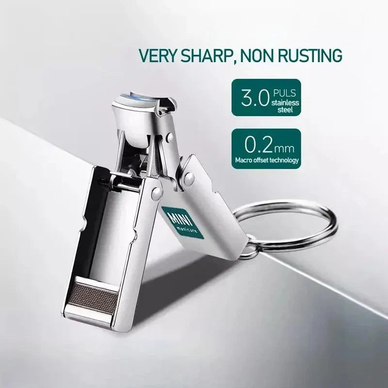 '-2026New Products，1-4pcs Nail Clippers Collapsible Portable Travel Fingernail Nail Scissors Cutter Stainless Steel ManicureTools
