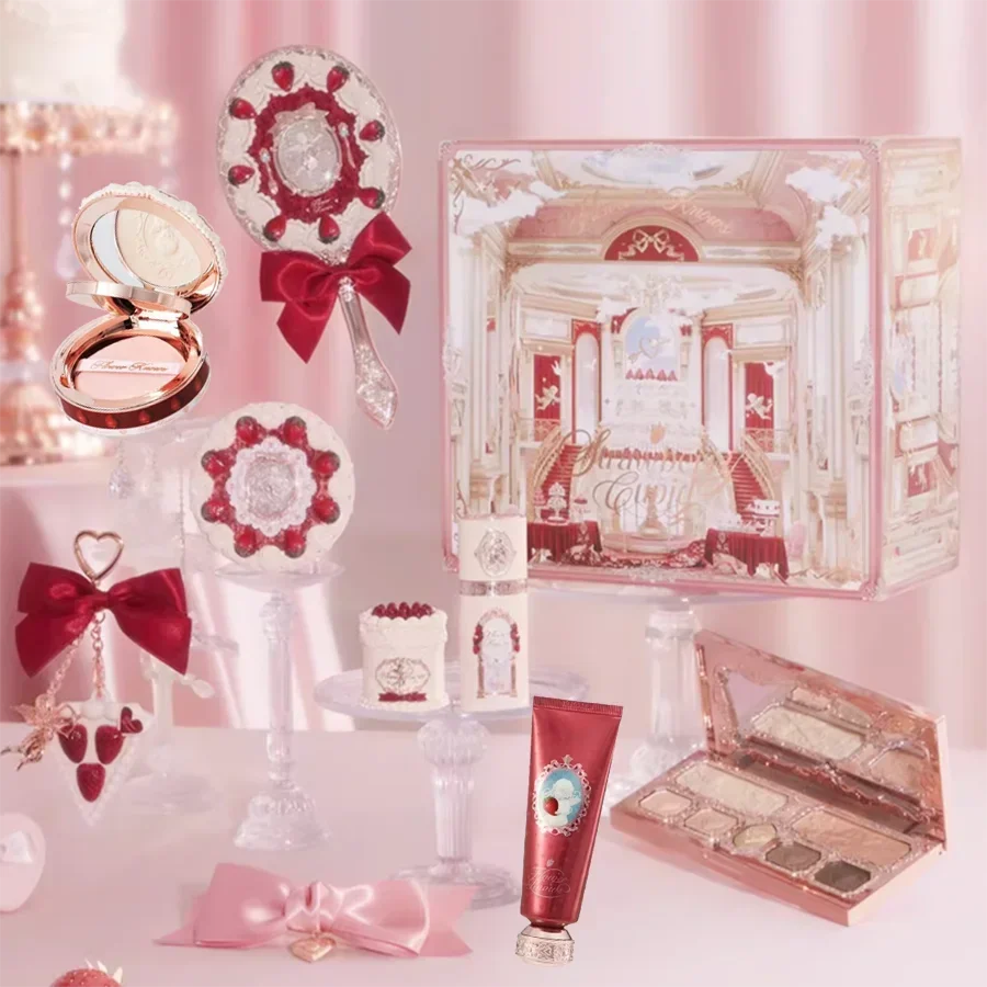 Flower Know Strawberry Cupid Box Collection Make Up Sets Cosmetics Full Set Palette Pressed Powder Blush Lipstick Mystery Box