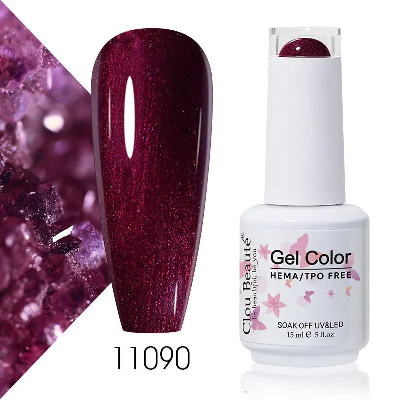Clou Beaute Coffee Colors Nail Gel Polish HEMA/TPO FREE Soak off UV/LED 15ml Vernis Semi Permanent Nail Varnish 15ml Base Top