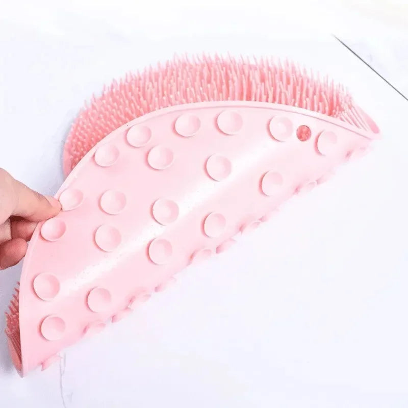 Back Massage Brush Exfoliating Shower Massage Scraper Bathroom Non-slip Bath Mat Silicone Foot Wash Body Cleaning Bathing Tool