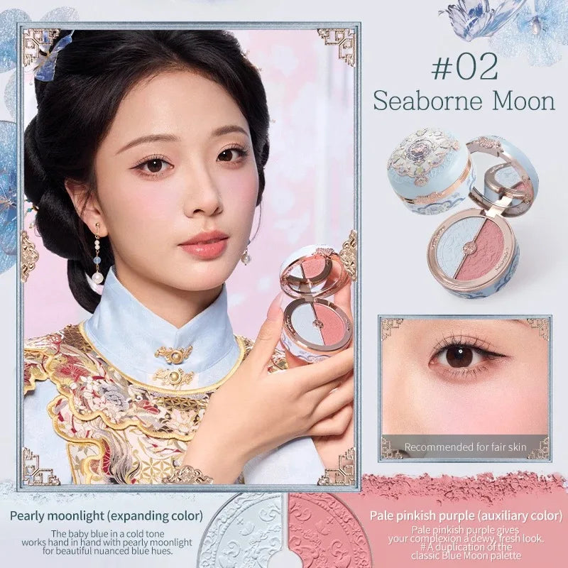 Flower Knows All In One Makeup Set Gift Box Garden Cushion Cream Foundation Matte Blush Long Lasting Velvet Lip Cream With Bag