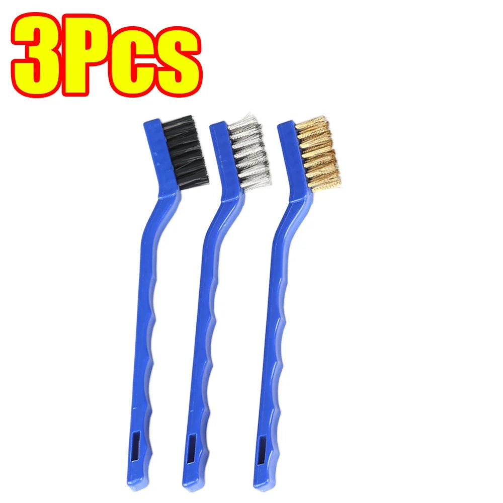 3-45Pcs Brass Cleaning Brush Metal Brass/Stainless Steel/Nylon for Gas Hoods Grease and Stain Removal Cooktop Cleaning Tool