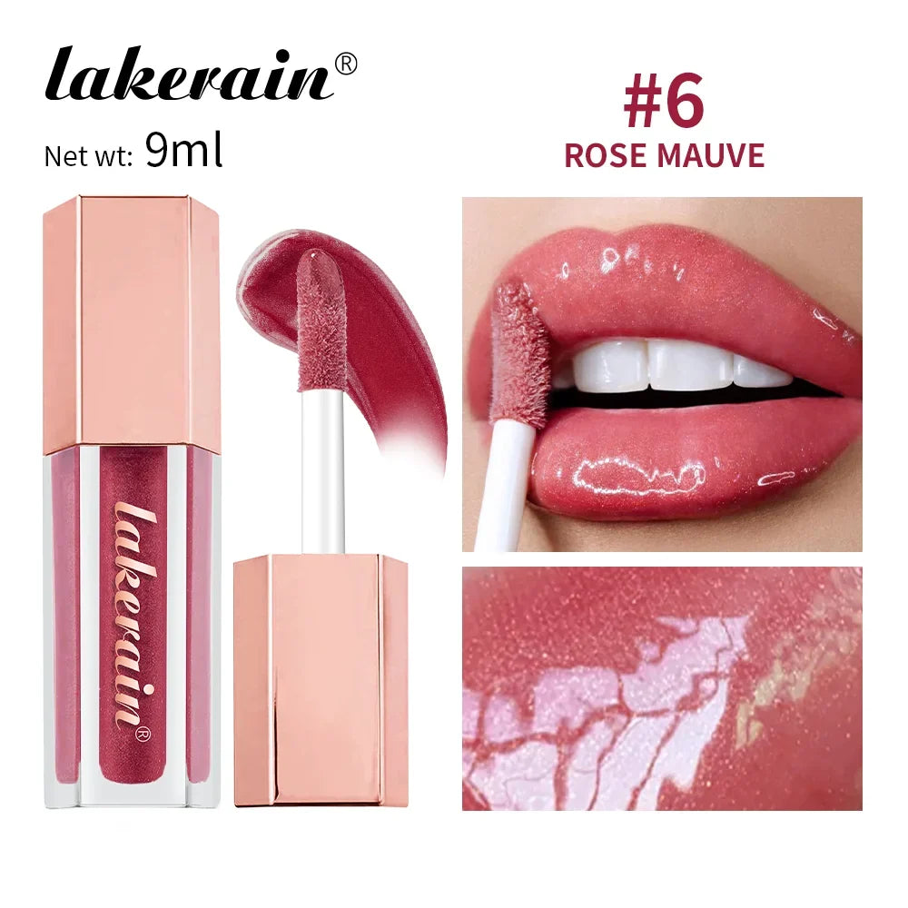 Diamonds Glitter Gloss Universal Lip Luminizer 8 Colors Lip Gloss Non-sticky Moisturizing Plumper Long Lasting Glitter Liquid