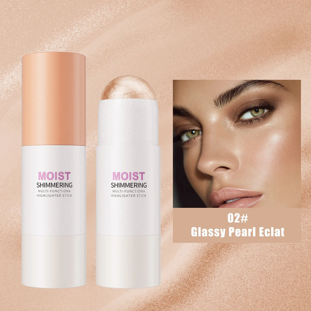5 Colors 3D Face Brighten Highlighter Bar Cosmetic Face Contour Bronzer Shimmer Highlighter Stick Concealer Cream Makeup tool