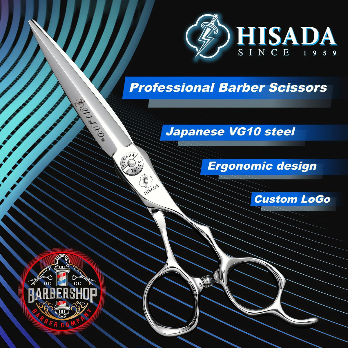 Hairdressing Scissors 6.0, 6.5, 7.0 Inch Tijeras Peluquería Profesional, VG10 Material, Japonesa Artesanal, Professional Scissor