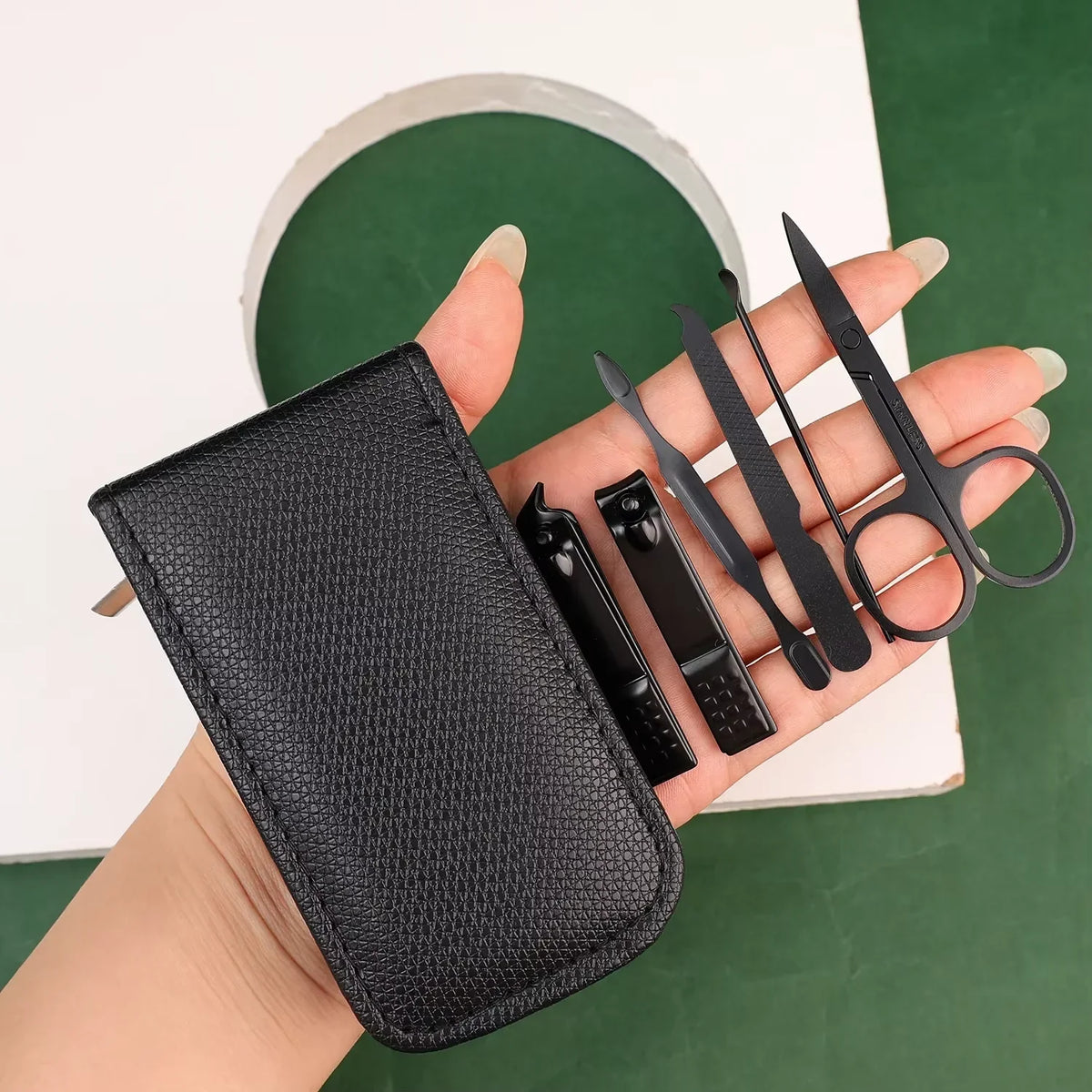 6-Piece Nail Care Set - High End Nail Scissors & Clippers for Men & Women, Portable Manicure Kit with Pouch