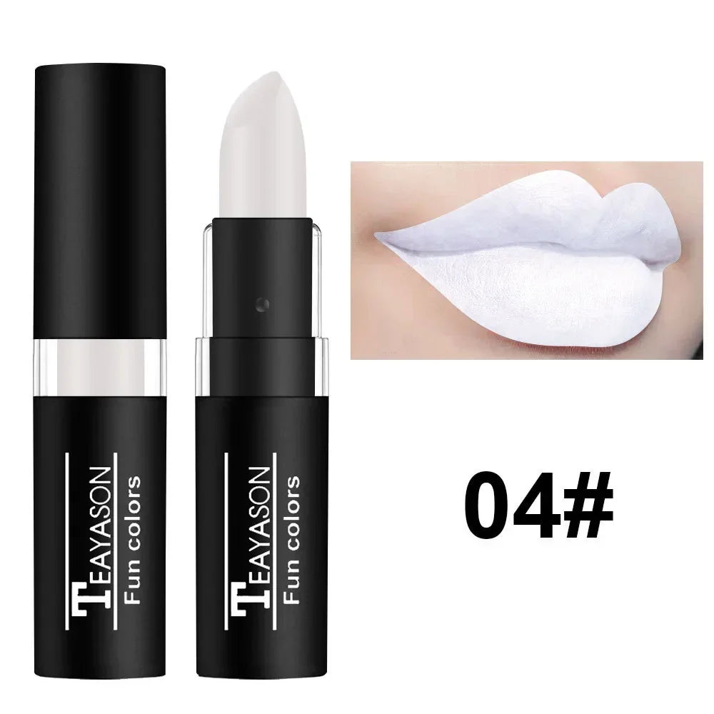 Green Purple Lipstick Christmas Halloween Party Lip Makeup Hot Sale Waterproof Velvet Matte Black White Lipstick Lasting Pigment