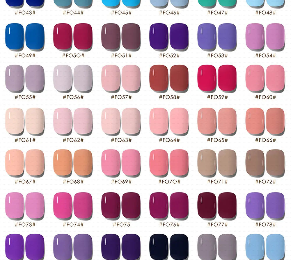 6Pcs/Set Fall Shine Finish Semi Permanent Glitter Sequins GEL Nail Polish Set Kit Soak Off Uv Varnish Nail Art