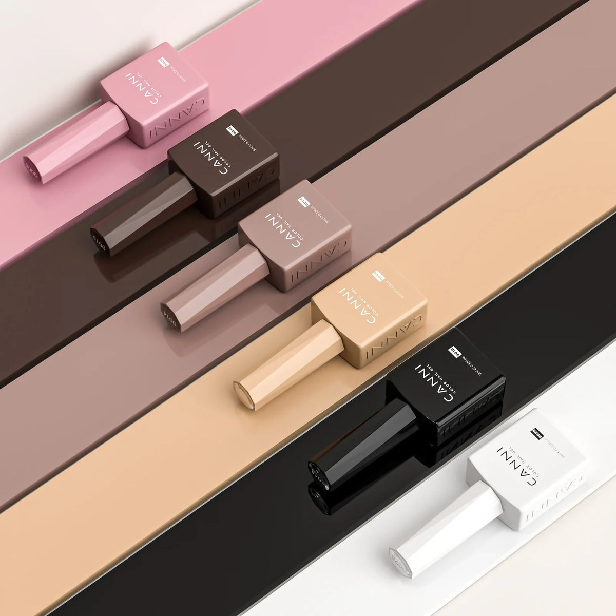 6pcs*9ml HEMA TPO FREE Nail Gel Polish CANNI Semi Permanent Jelly Pink Nude Color Gel Varnish Great Coverage UV LED Lacquer