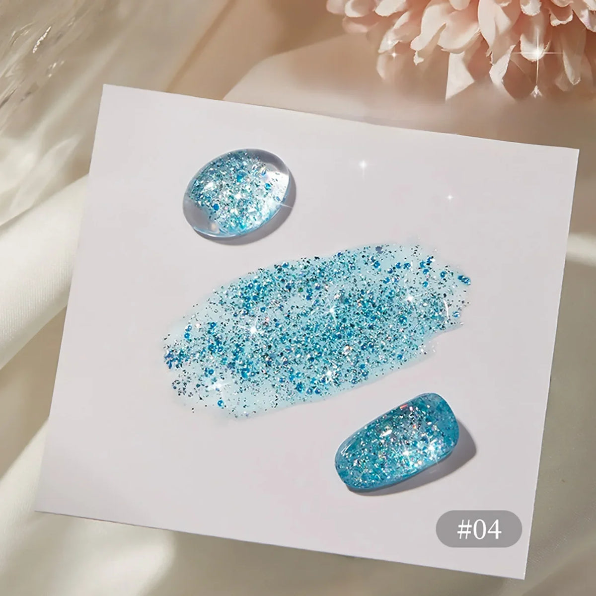 1-12pcs WS Summer Autumn Nails Flashing Reflective Disco Pink Blue White Broken Diamond Gel Nail Polish Nail Art Nail Supplies