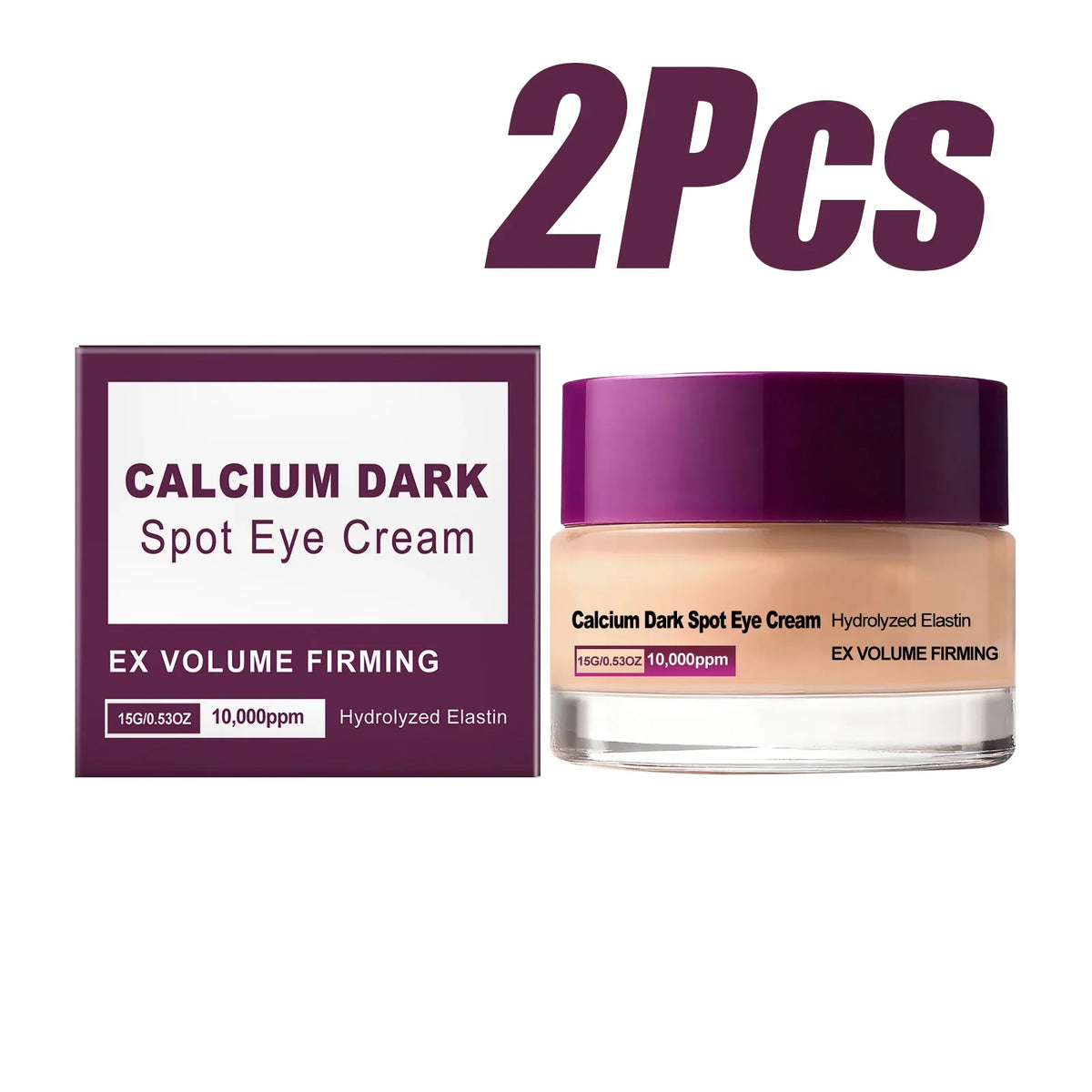 Calcium Dark Spot Eye Cream Collagen Boosting Wrinkle Smoothing Anti-Aging Firming Eye Cream for Wrinkles Puffiness Hydrating