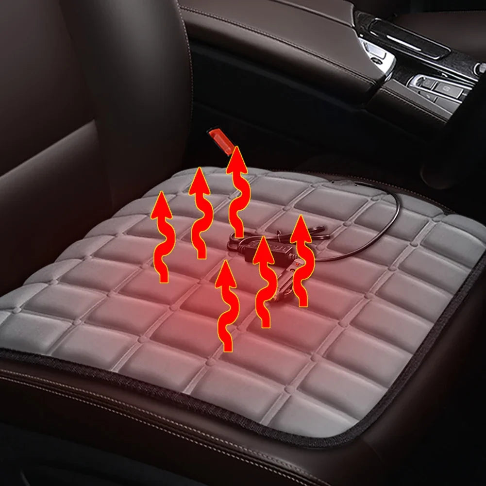 5V 12V Car Seat Heated Cover 3 Gear Temperature Electric Heating Pads 40W Car Seat Heating Pad Fast-Heating Seat Cushion