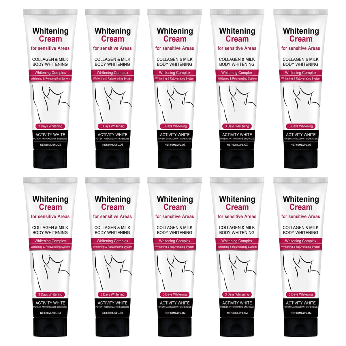 EELHOE 60ml Underarm Whitening Cream Dark Skin Improve Melanin Pigmentation Bleaching Brighten For Underarms Knees Elbows Care