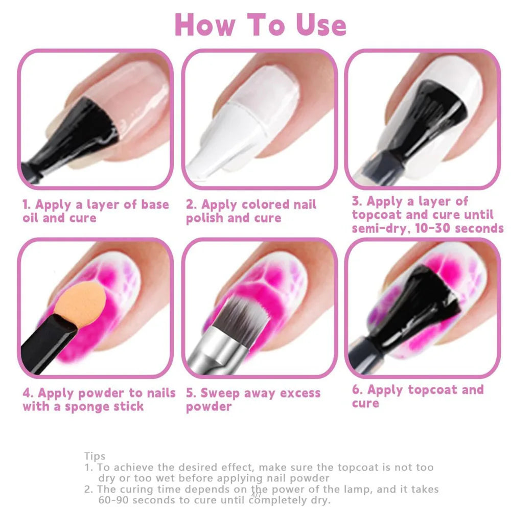 40 Color Ultimate Palette Matte Finish Nail Glitter Powder Long-Lasting Gradient Rainbow  Blush High Pigment Nail Makeup Kits