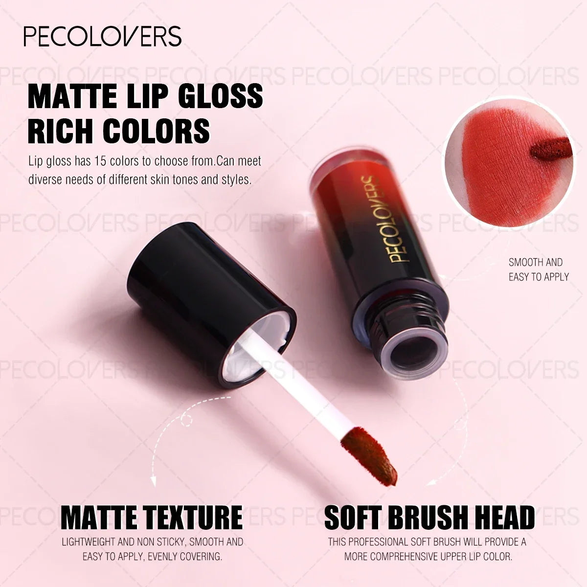 1PC Lightweight Non-stick Cups, Nude, Velvet Matte, Halloween Makeup, Lip Gloss Lipstick, Suitable for Festival and Stage Makeup