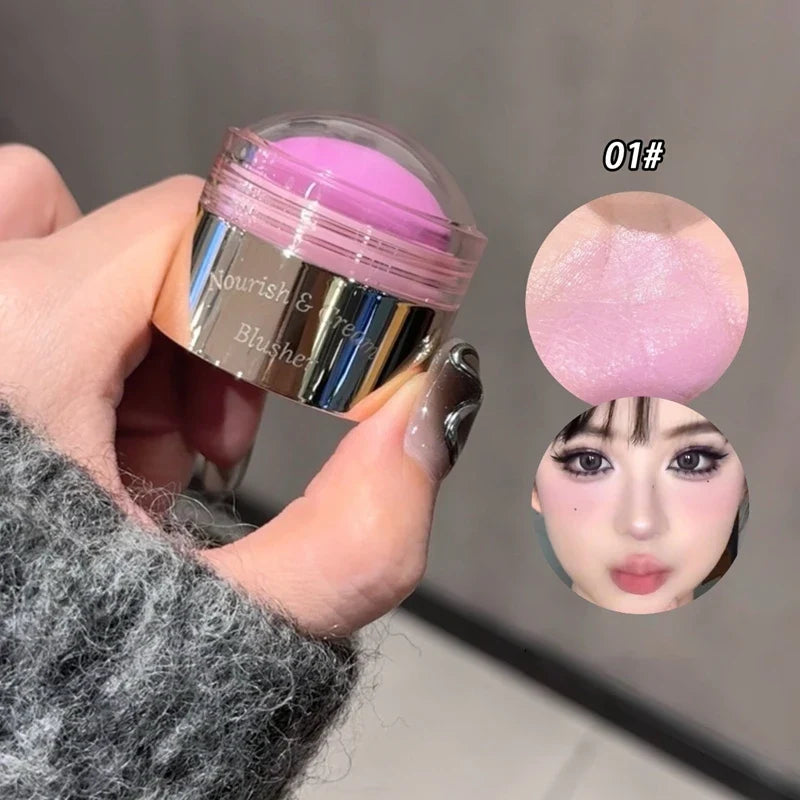 Blush Cream 6 Colors Natural Makeup Cheek Contour Lasting Matte Velvet Mousse Blush Mud Peach Cream Rouge Cheek Tint Cosmetics