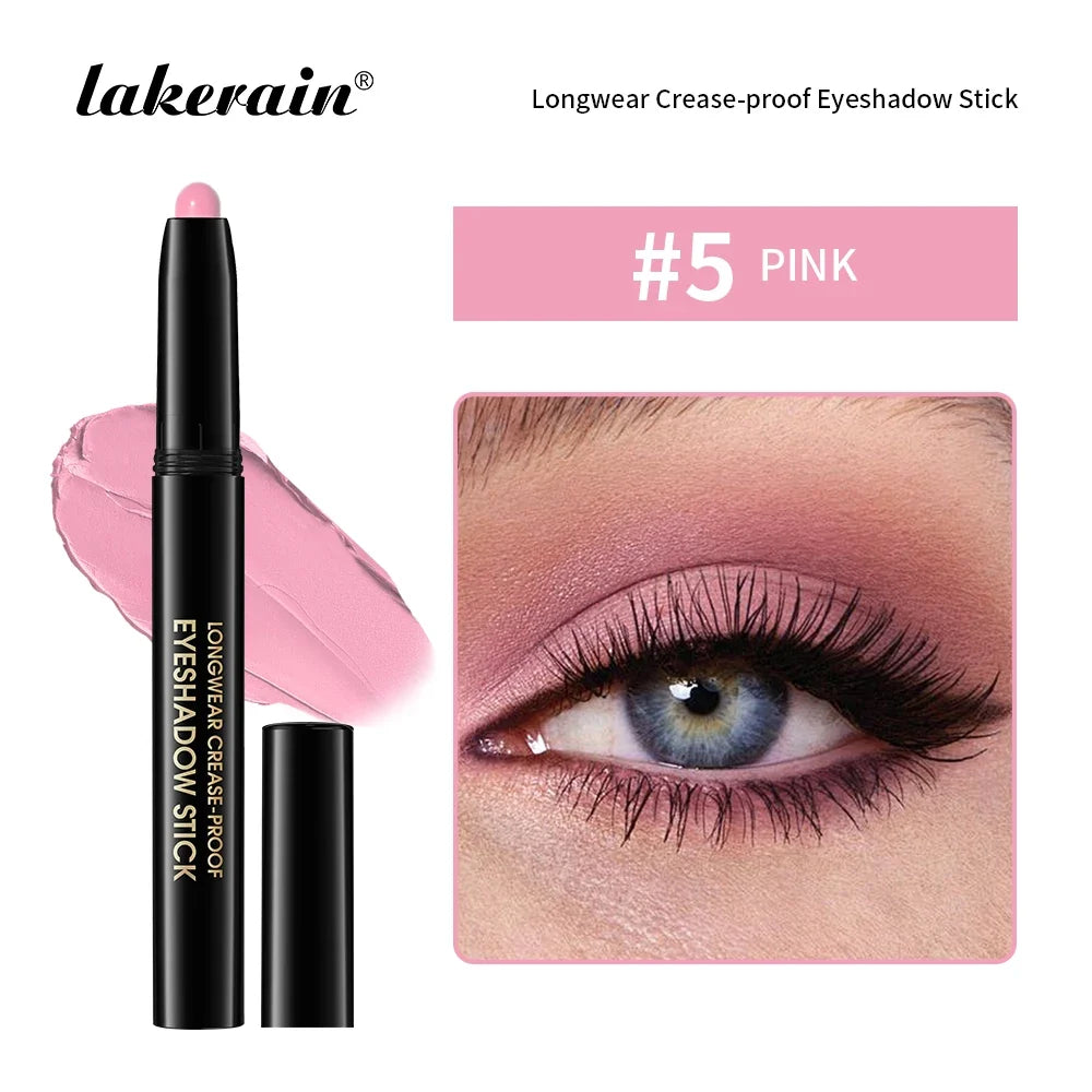 Eyeshadow Liner Sticks Matte & Shimmer Waterproof Metallic Glitter Eye Shadow Highlighter Pencil Eyeshadow Natural Cosmetics