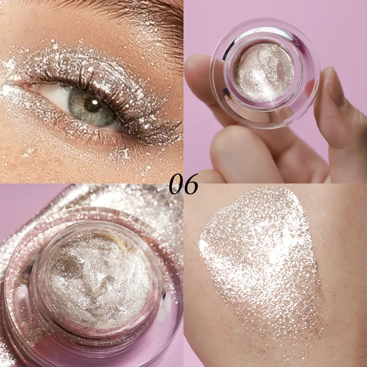 7 Color Liquid Eyeshadow Waterproof, non-sticky  rmt Highlighter & smoky eyeshadow with vivid color payoff Cosmetics