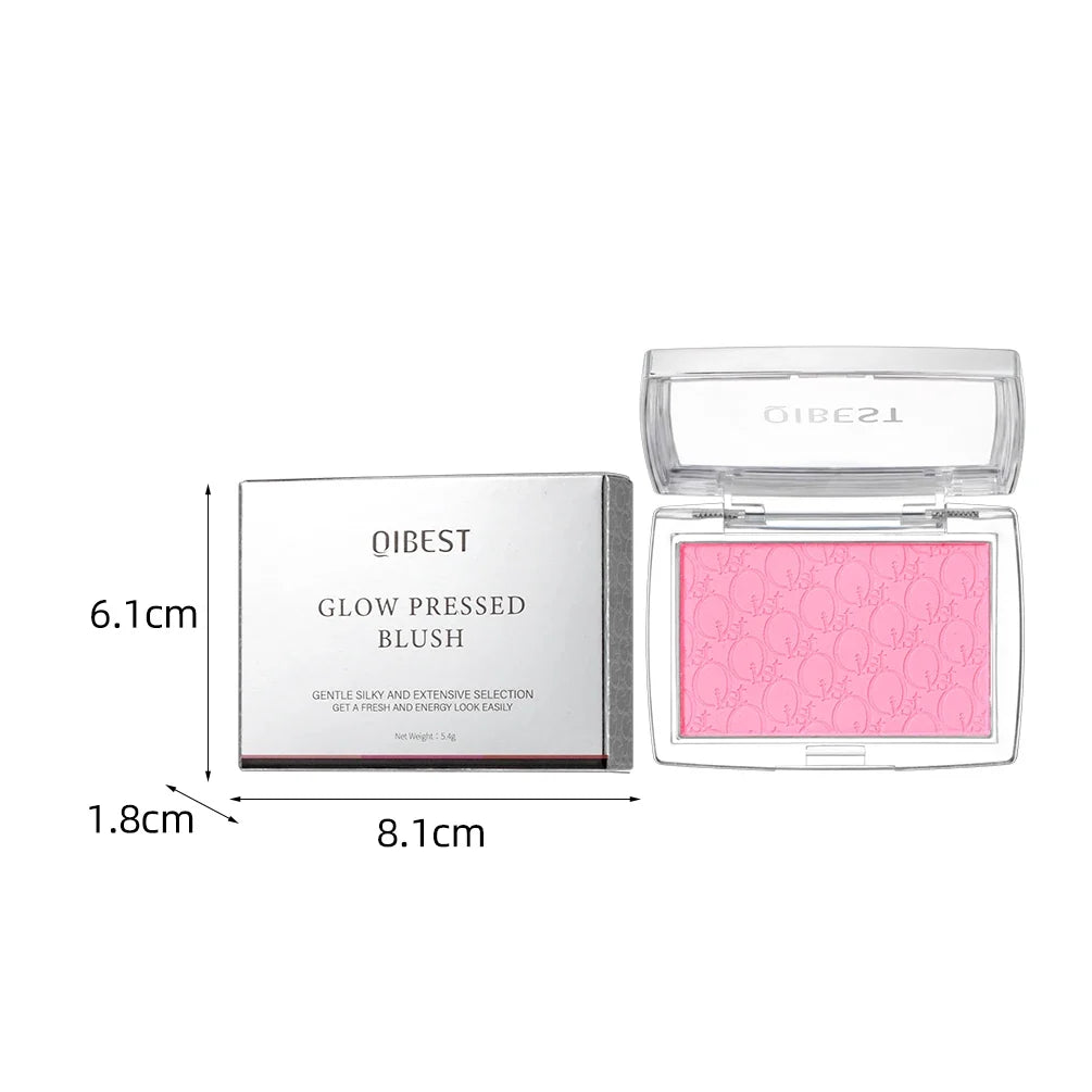 Embossed Powder Blush Peach Pink Coral Tint Makeup 3D Relief Blush Palette Brown Cheek Contour Rouge Cosmetics Face Brightens