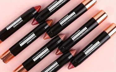 8-color matte moisturizing lipstick crayons are durable, waterproof, smooth, sun-proof, and full of effect, professional makeup.