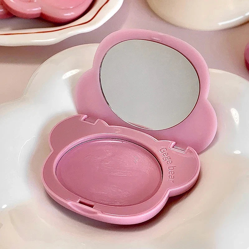 Apricot Pink Blush Cream Makeup Cheek Tint Rouge Violet Blusher Mud Palette Waterproof Monochrome Brighten Facial Moisture Blush