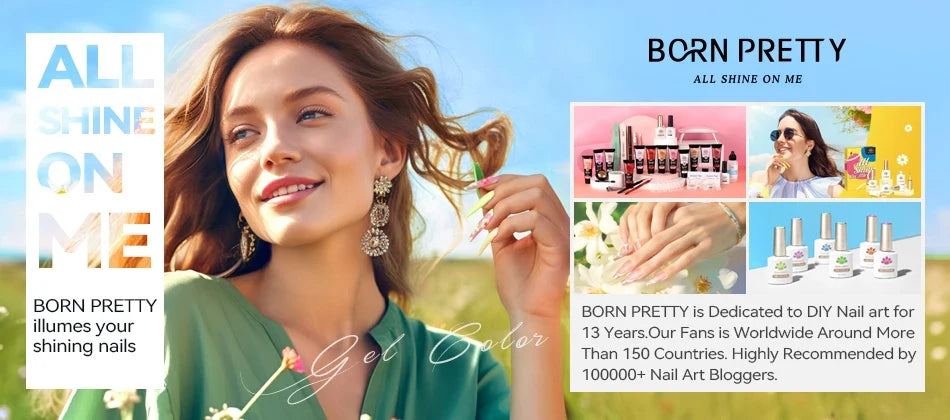 BORN PRETTY 5ml Super Sparkling Painting Gel Nail Polish Platinum Silver Gold Rose Glitter Graffiti Stripe Pull Line Nail UV Gel