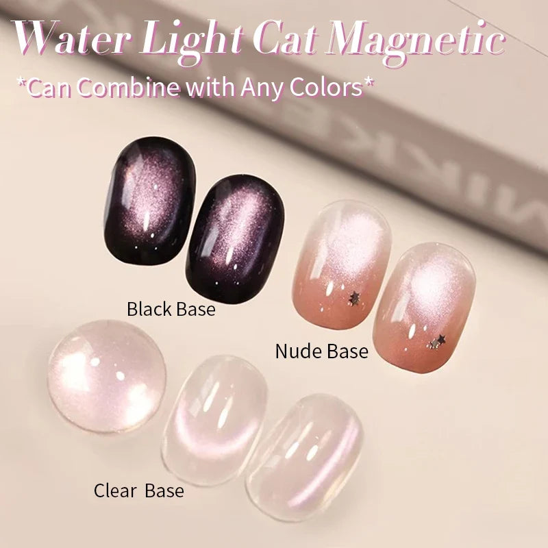BORN PRETTY Gold Pink Cat Magnetic Gel Polish 10ml Water Light Spaking Glitter  Soak Off UV Semi Permanent Varnish Manicure