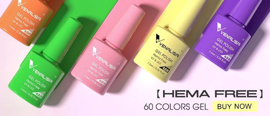 6pcs Venalisa Construction Gel Kit Stronger Jelly Color Reinforce Natural Nail Varnish Rubber Base Color Series Nude Collection