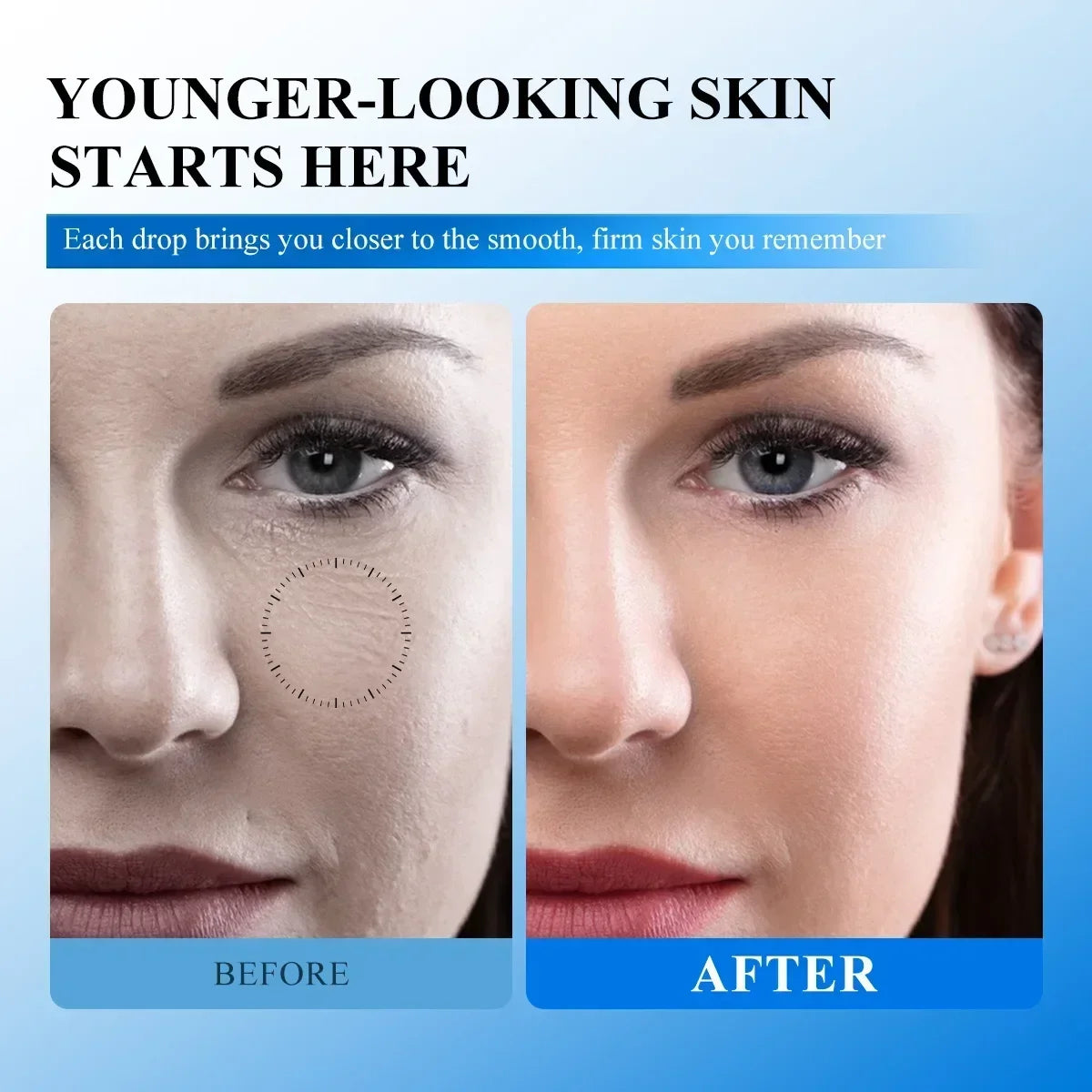 GHK-Cu Copper Peptide SNAP-8 Face Serum Anti Aging Wrinkle Lifting Firming Collagen Boost Hydrating Facial Essence