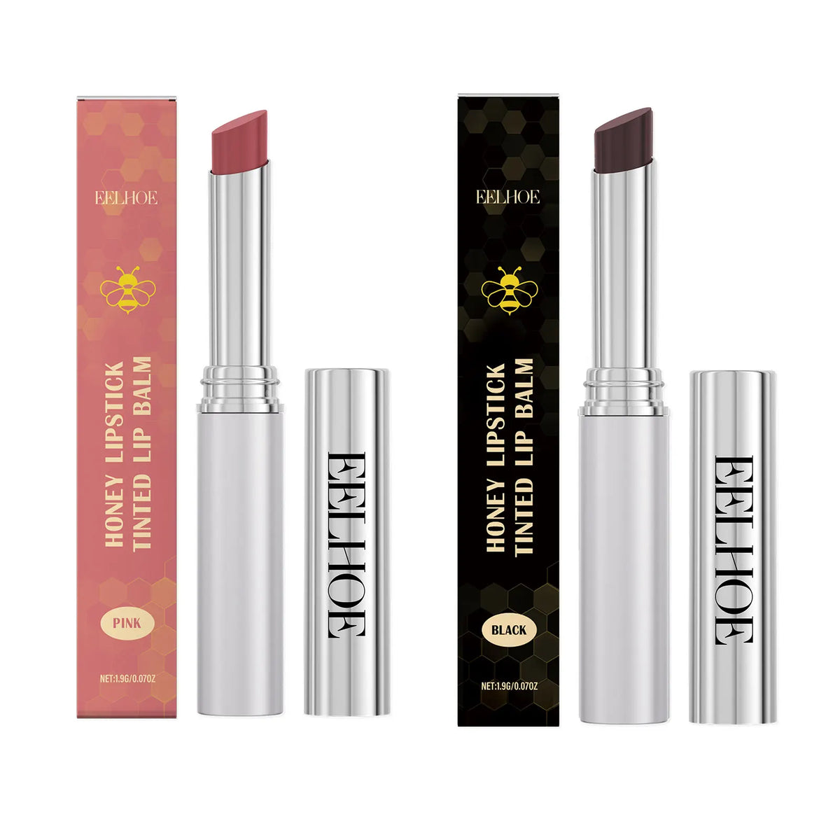 EELHOE Pink Honey Lipstick Vitamin E Long Lasting Lip Tint Waterproof Nourish Lip Plumper Extreme Volume Moisturizing Lip Balm