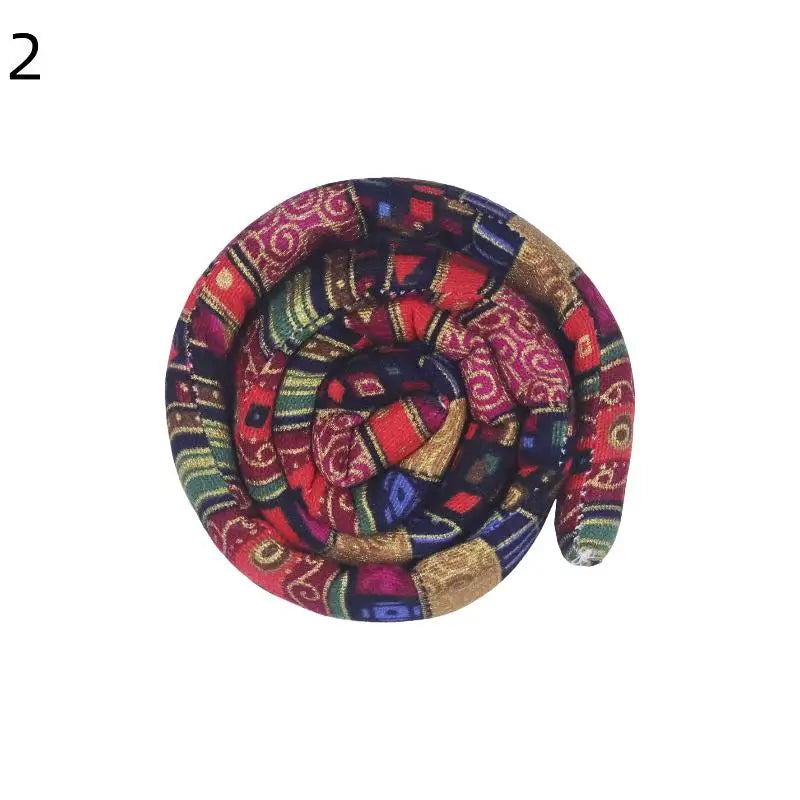 Colorful Dreadlocks Long Ponytail Hairpin Hair Bands Ethnic Style Hair Ropes Ties Horsetail Headband Bendable Hair Styling Tools