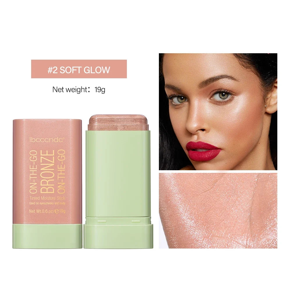 4 Colors Contour Bronzer Stick Long Lasting Moisturizing Contouring Face Body Multi-use Shading Stick Cosmetics Korean Makeup