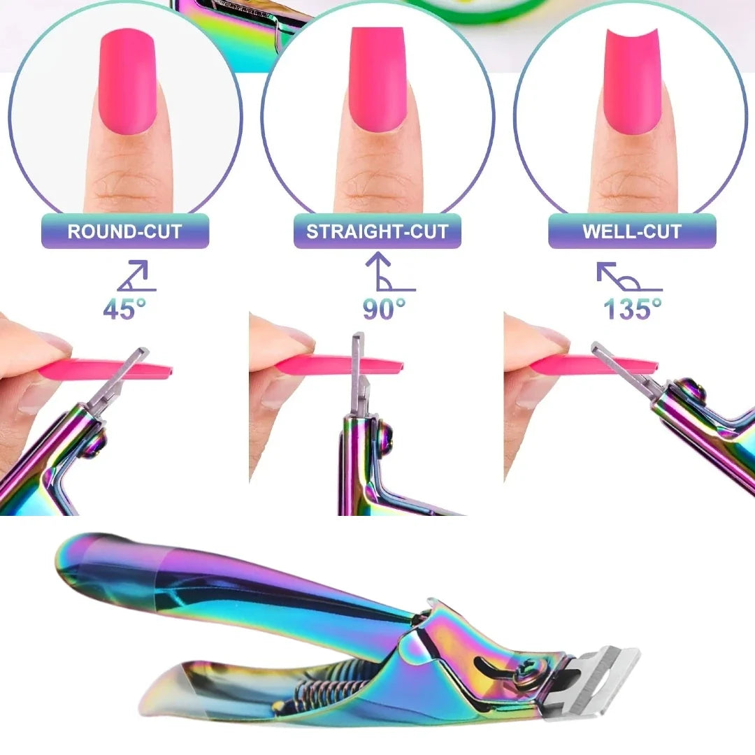2pcs Premium Stainless Steel Nail Clipper + 15PCS Magnet, Adjustable Settings-Includes U-Shaped & Straight Scissors Nail Trimmer