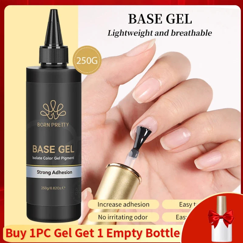 BORN PRETTY 225g Nail Extension Gel Jelly White Pink Clear Gel Nail Polish Quick Extending UV Nail Hard Gels Soak Off Gel Varnis