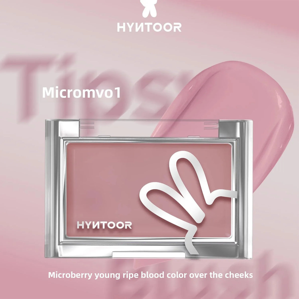 HYNTOOR Blusher Cream Shrink Expand Color Brighten Concealer Moisturize Easy To Wear Face Cheek Makeup