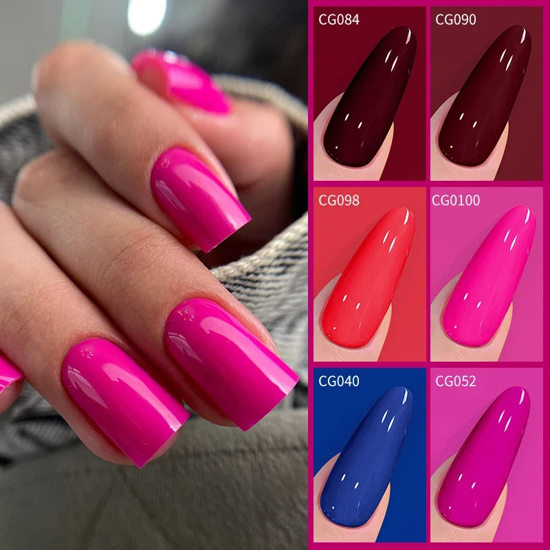 BORN PRETTY 10ml Blood Red Gel Nail Polish Semi Permanent Soak Off UV LED Varnish Design Halloween Festival Nail Supplies 1/6pcs