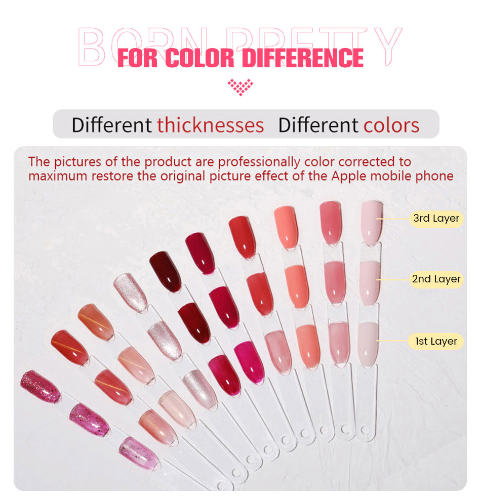 BORN PRETTY 30ml Acrylic Gel For Nail Extension Nude Clear White Color Quick Building Prolong Manicure Nail Art Hard Gel Varnish