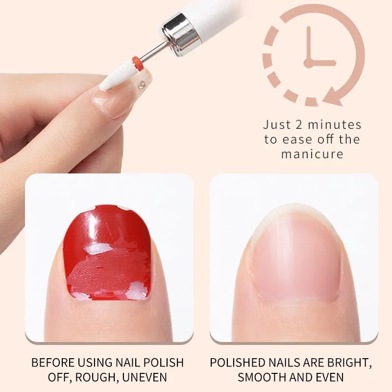 Electric Nail Polisher Drill Bits Professional Nails Grinding Polishing Dead Skin Removal Art Sanding File Pen Manicure Machine