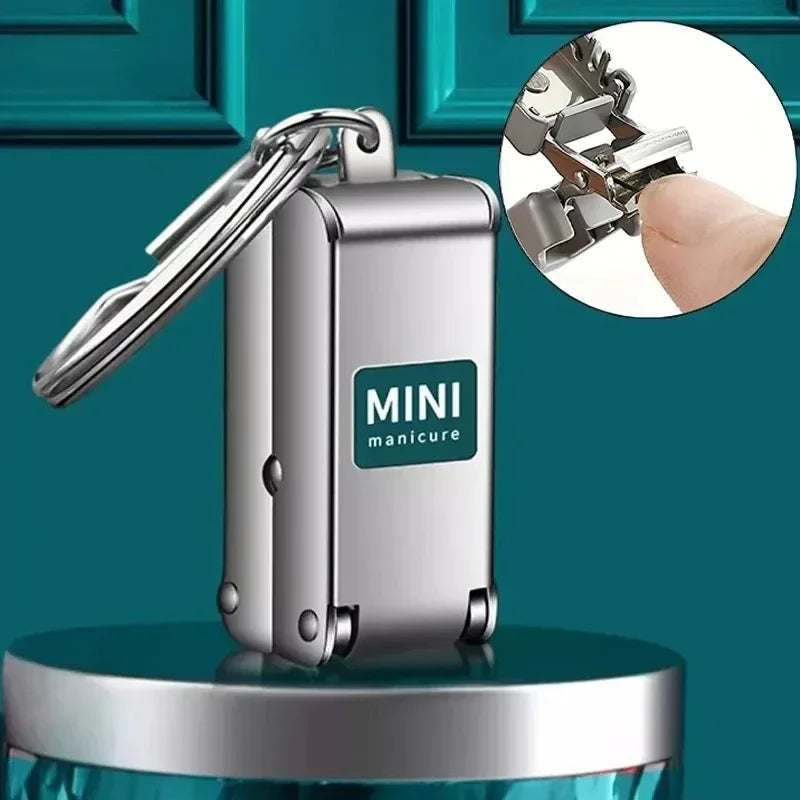 '-2026New Products，1-4pcs Nail Clippers Collapsible Portable Travel Fingernail Nail Scissors Cutter Stainless Steel ManicureTools