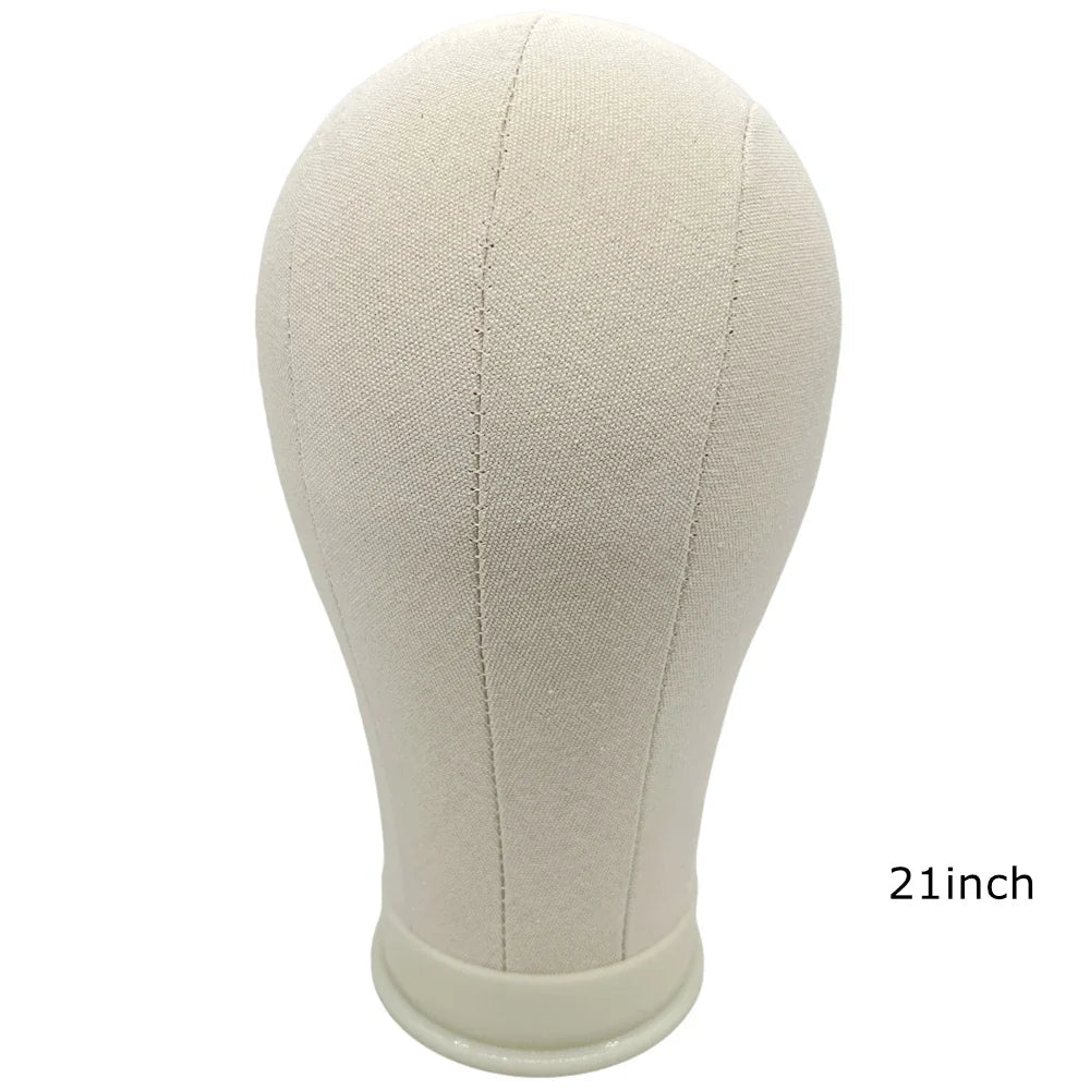 Canvas Block Head Kit Training Mannequin Wig Head Display Styling Mannequin Manikin Head Wig Stand Wig Head Stand