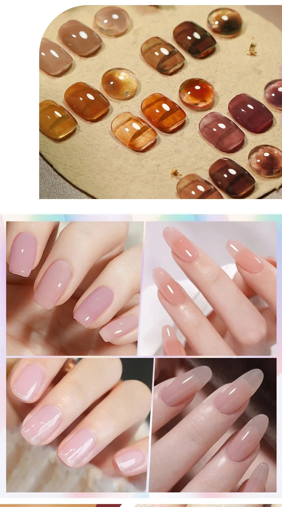 BORN PRETTY 10ml Blood Red Jelly Transparent Gel Nail Polish Wine Red Winter Color Semi Permanent Soak Off UV LED Varnish