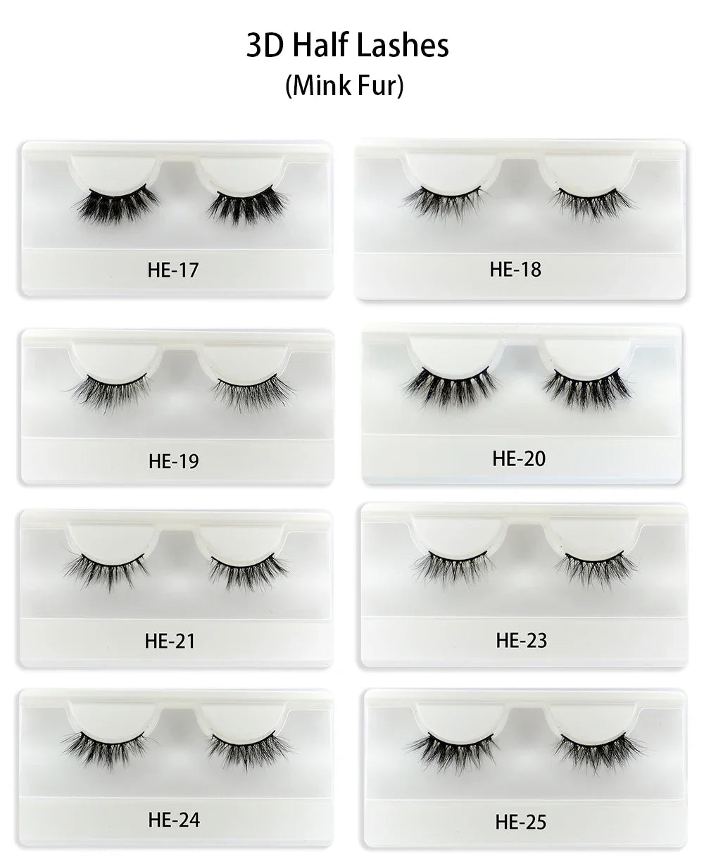 Dropshipping 7/10 Pairs Eyelashes Natural Long 3D Lashes Fluffy Volume  False Eyelashes Cruelty Free Wispy Lashes Makeup Cilios