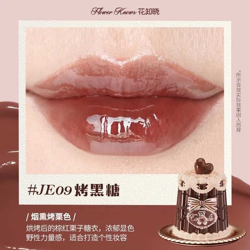 FLOWER KNOWS THE SWEETIE BEAR COLLECTION Coating Lip Jelly SOFT LIP STICK,Hydrating Gloss,Moisturizing Tint,Shine & Glow Finish