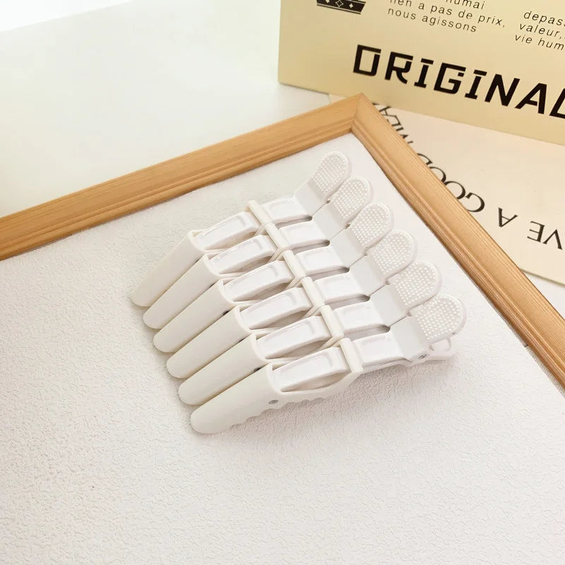 6PCS Alligator Hair Clips Hairdressing Clamps Claws Section Clip Barber Crocodile Hairpin Salon Styling Tools Hair Accessories