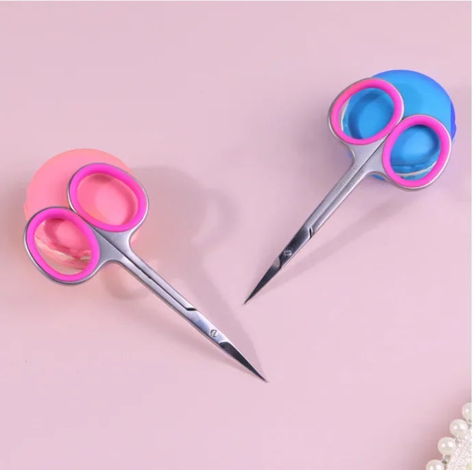 High Quality Warping Tip Cuticle Scissors anti-slippery handle Manicure Stainless Steel Nail skin Cuticle Trimmer Nippers