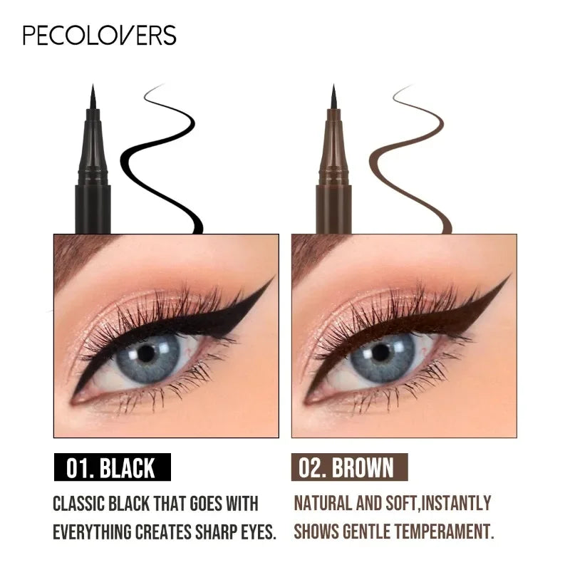 5PCS/Set 0.1mm Liquid Eyeliner Eyebrow Pencil - Anti-sweat, Anti-fouling, Lightweight, Quick-drying, Suitable for All Skin Types